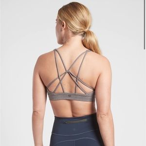 Athleta solace Grey sports bra small